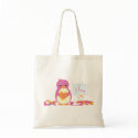 Penguin Making Valentines bags