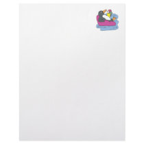 penguin on vacation customized letterhead