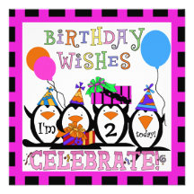 Penguin Party Customized Birthday Invitations