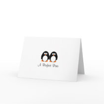 Penguin Perfect Pair Wedding Card