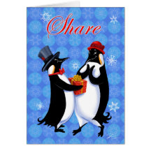 Penguin SHARE Greeting Cards
