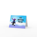 Penguin Skater Invitation cards