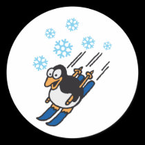 Penguin ski autocollants