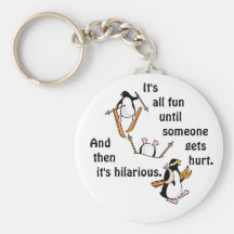 Penguin Ski Adventure Key Chains