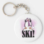 Penguin Ski Keychains