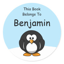 Penguin Round Sticker