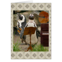 Penguin String Ensemble Card