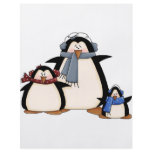 penguin trio flyer design