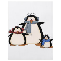 penguin trio flyer design