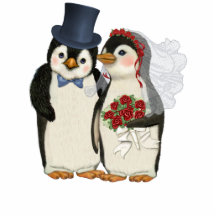 Penguin Wedding Acrylic Cut Outs