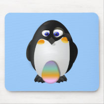 Penguin with Easter Egg Mousepad