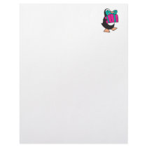 penguin with present letterhead