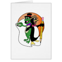 PenguinFrog Logo Products Greeting Cards
