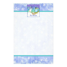 Penguins at Play, Christmas Letter Stationery