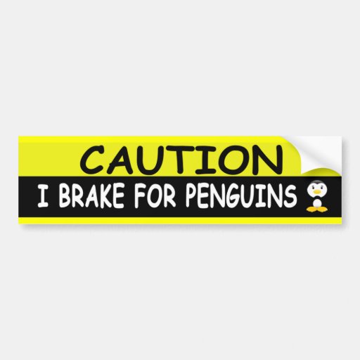 PENGUINS BUMPER STICKER