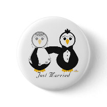 Penguins Getting Married Just Married Pins