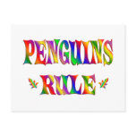PENGUINS RULE POST CARDS