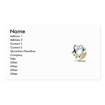 pEnGuiNs SlippiNg Business Card Template