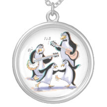 pEnGuInS sWiNgInG Personalized Necklace