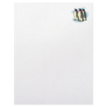 penguins with bowties custom letterhead