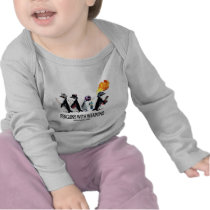 penguins with weapons t-shirt