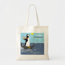Pengy Seal Surfing Tote Bag