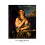 Penitent St. Mary Magdalene By Titian Post Cards