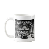 Penn Station NYC 1910 Magic Lantern Slide Mugs