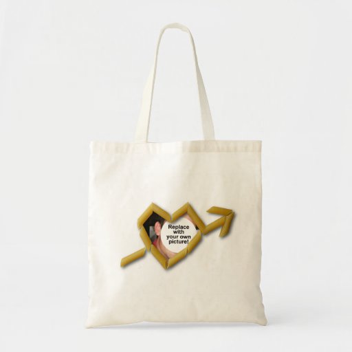 Penne Love Photo Template Budget Tote Bag