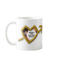 Penne Love Photo Template Classic White Mug