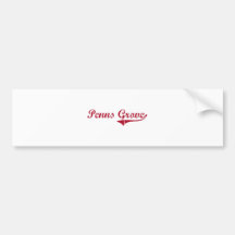 Penns Grove New Jersey Classic Design Bumper Stickers