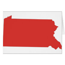 Pennsylvania -a RED state Greeting Cards
