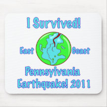 Pennsylvania, East Coast Earthquake of 2011 Mouse Pad