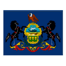 Pennsylvania Flag Postcard