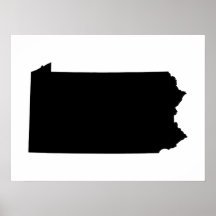 Pennsylvania in Black and White Print