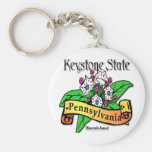 Pennsylvania Keystone State Mountain Laurel Key Chain