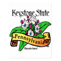 Pennsylvania Keystone State Mountain Laurel Post Cards