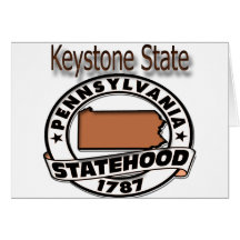 Pennsylvania Keystone Statehood Card