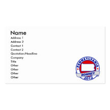 Pennsylvania Mitt Romney Business Cards