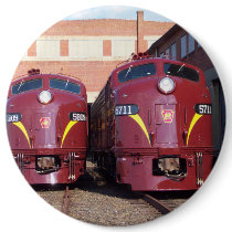 Pennsylvania Railroad E-8a,s (JTFS) 5809 and 5811 Button