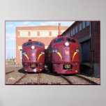 Pennsylvania Railroad E-8a,s (JTFS) 5809 and 5811 posters