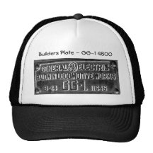Pennsylvania Railroad GG-1 #4800 Builders Plate Mesh Hats