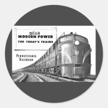 Pennsylvania Railroad Modern Train Power Sticker