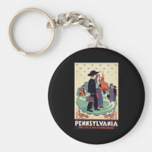 Pennsylvania Railroad The Little Red Schoolhouse Keychains