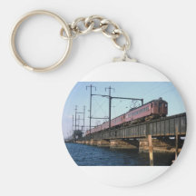 Pennsylvania RR, MU electrics crossing Raritan Bay Key Chains