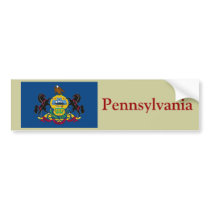 Pennsylvania State Flag Bumper Sticker