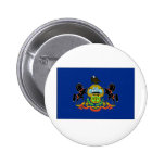 Pennsylvania State Flag Pinback Buttons