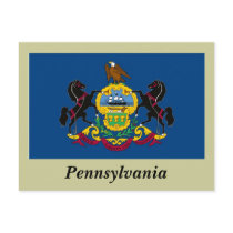 Pennsylvania State Flag Postcards