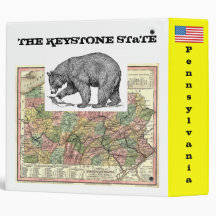 Pennsylvania(The Keystone STaTE)Bear country 3 Ring Binder