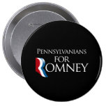 Pennsylvanians for Romney -.png Pinback Buttons